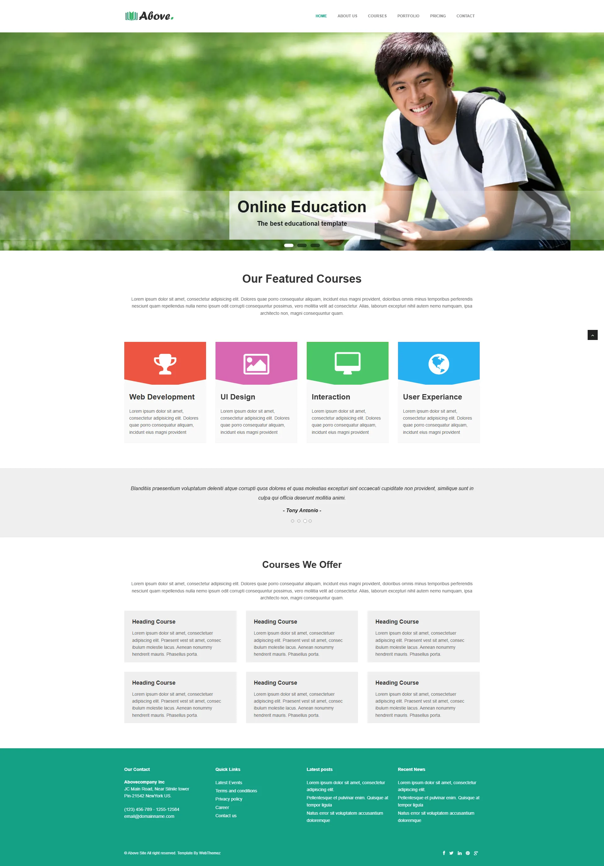 above-educational-bootstrap-responsive-template