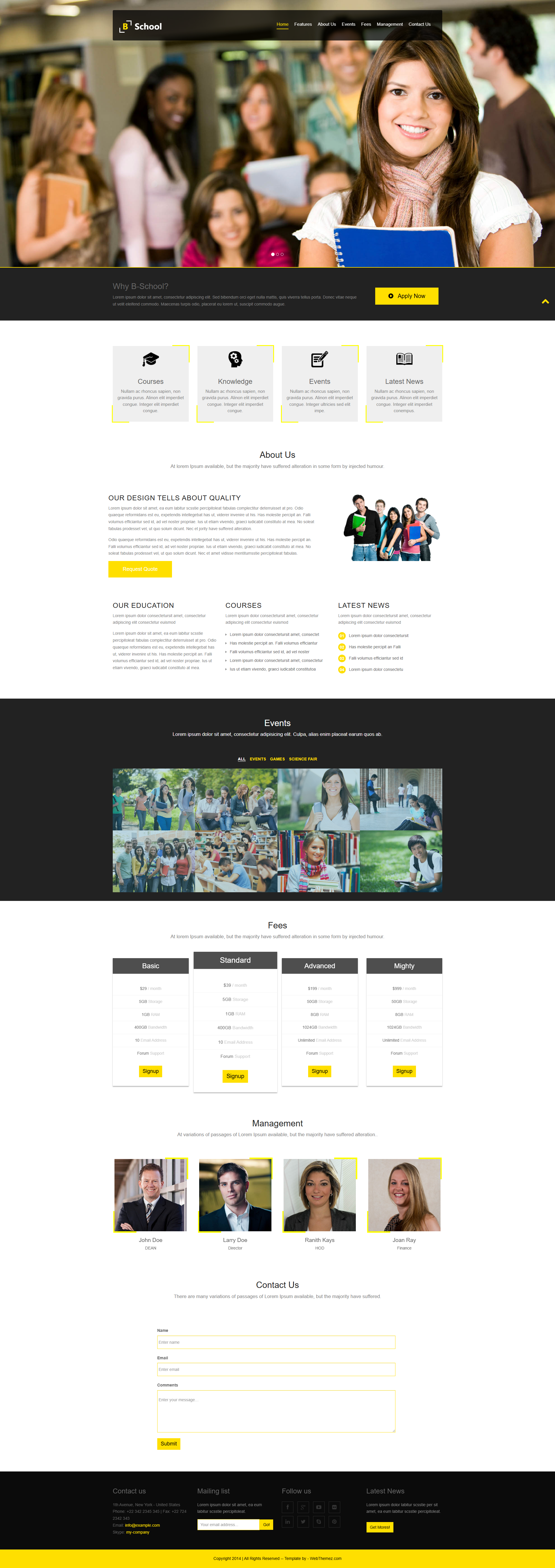 b-school-free-education-html5-website-template