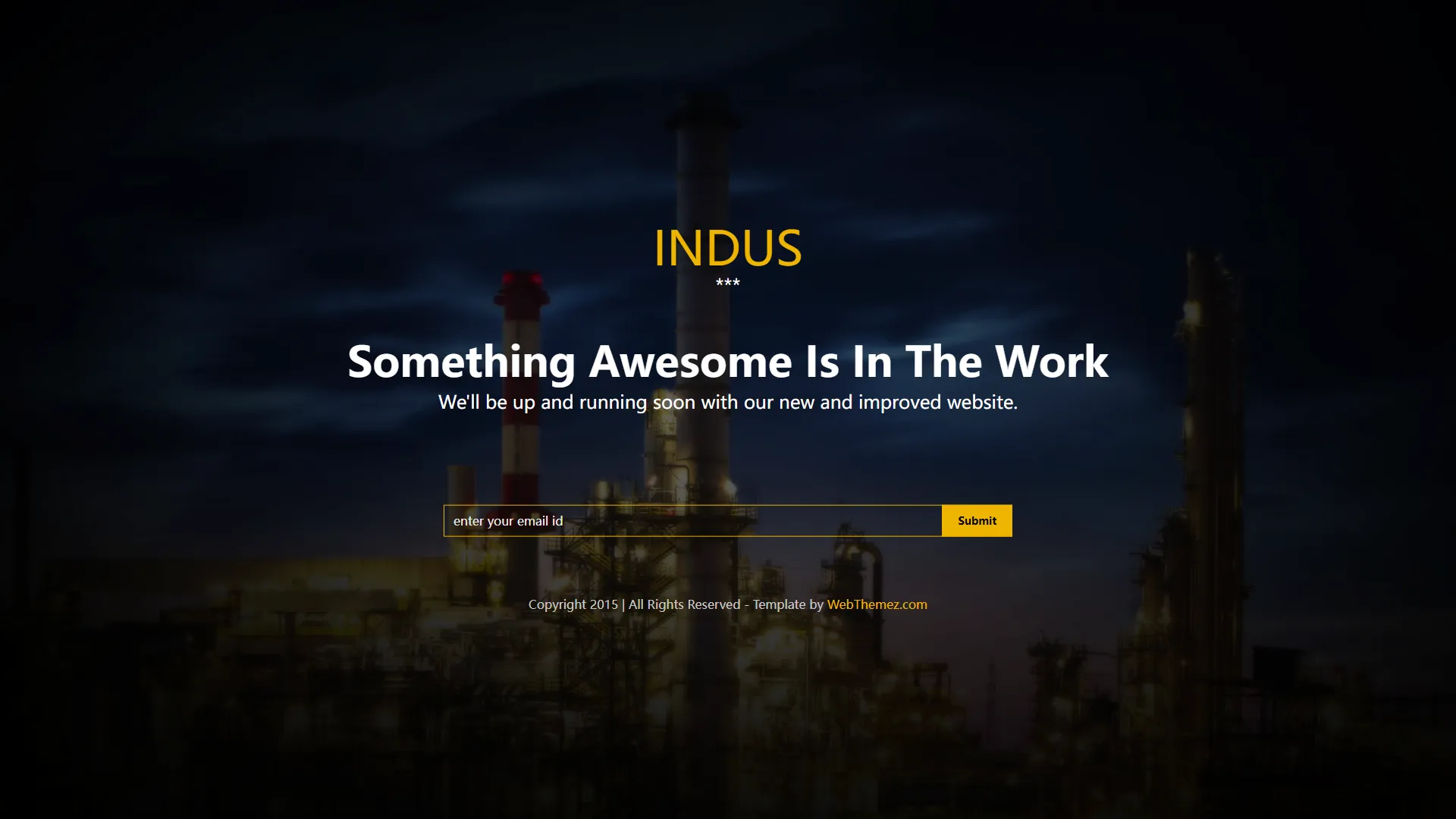indus-free-coming-soon-bootstrap-responsive-template