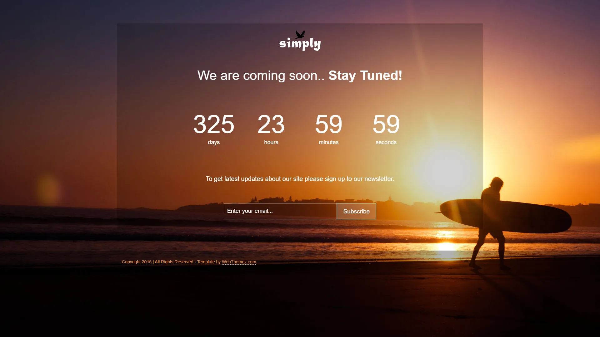 simply-bootstrap-coming-soon-template