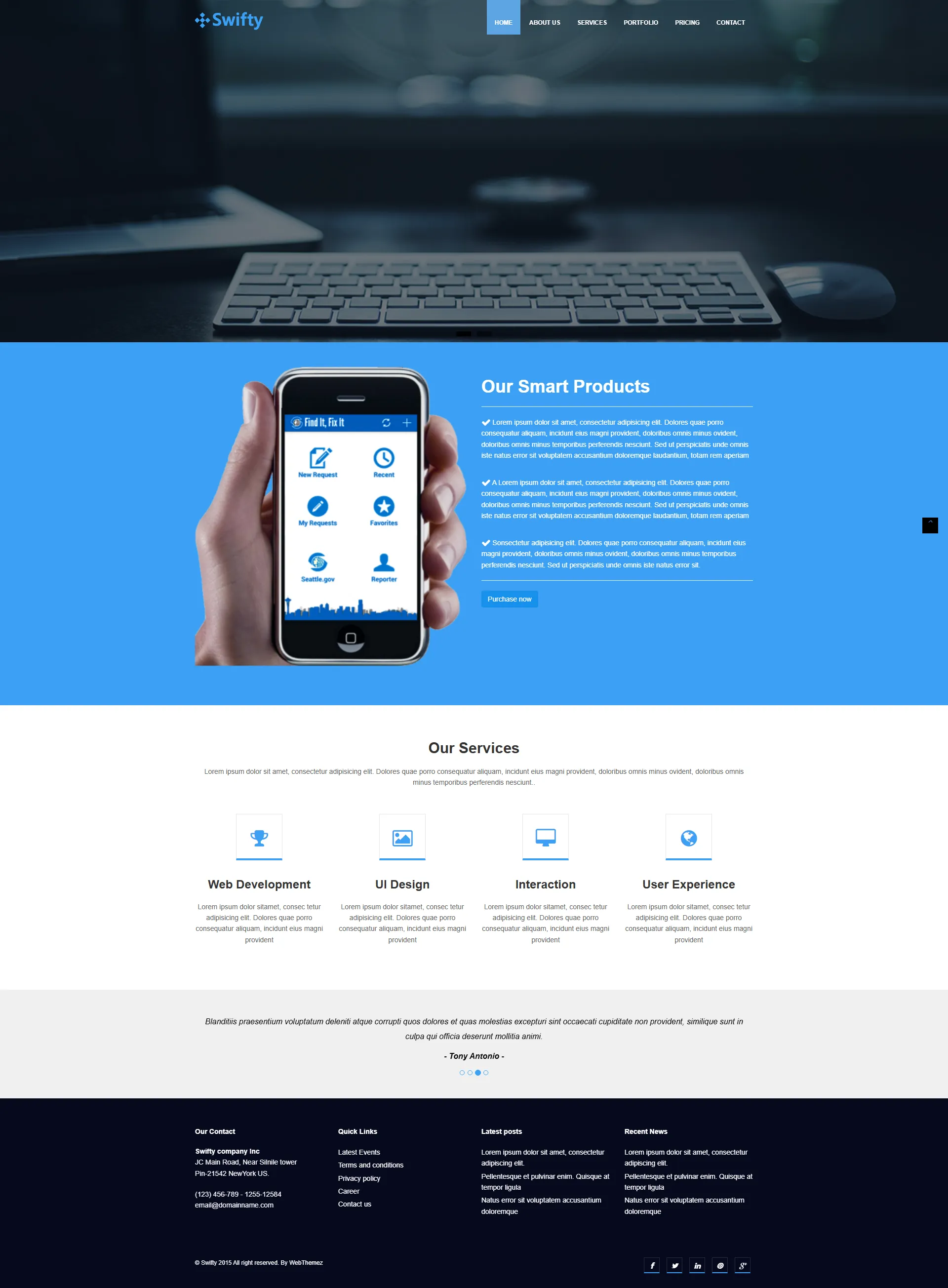 swifty-business-html5-website-template
