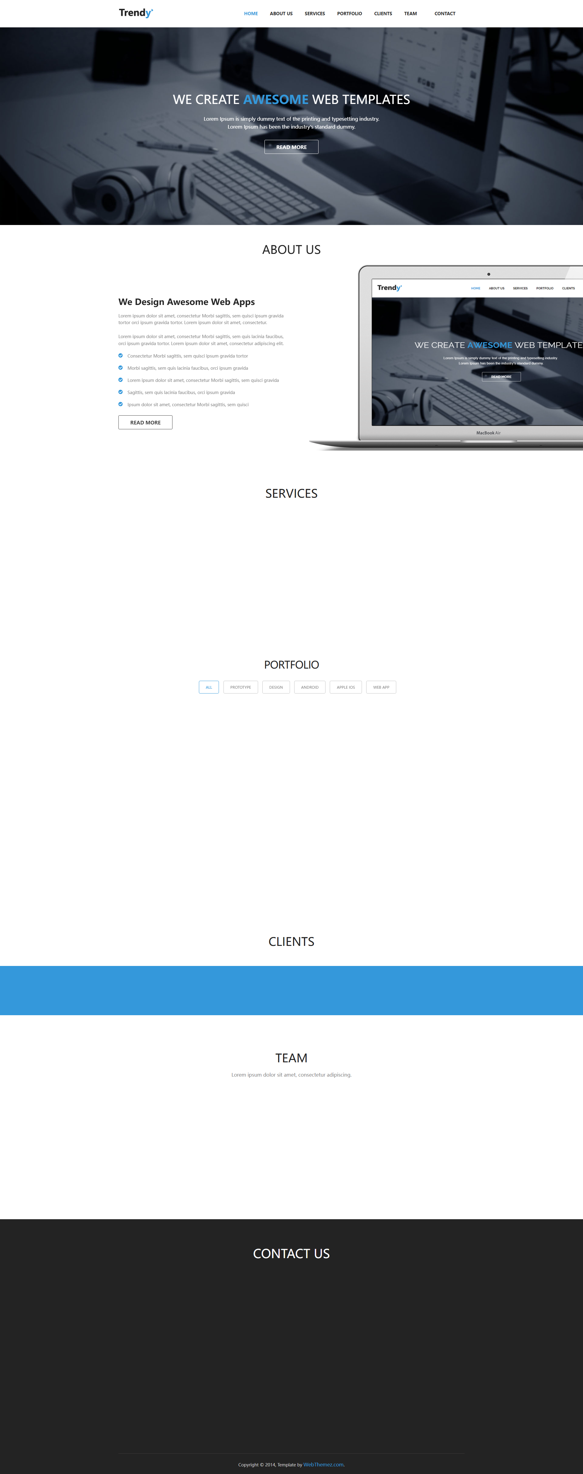 trendy-free-bootstrap-responsive-website-template