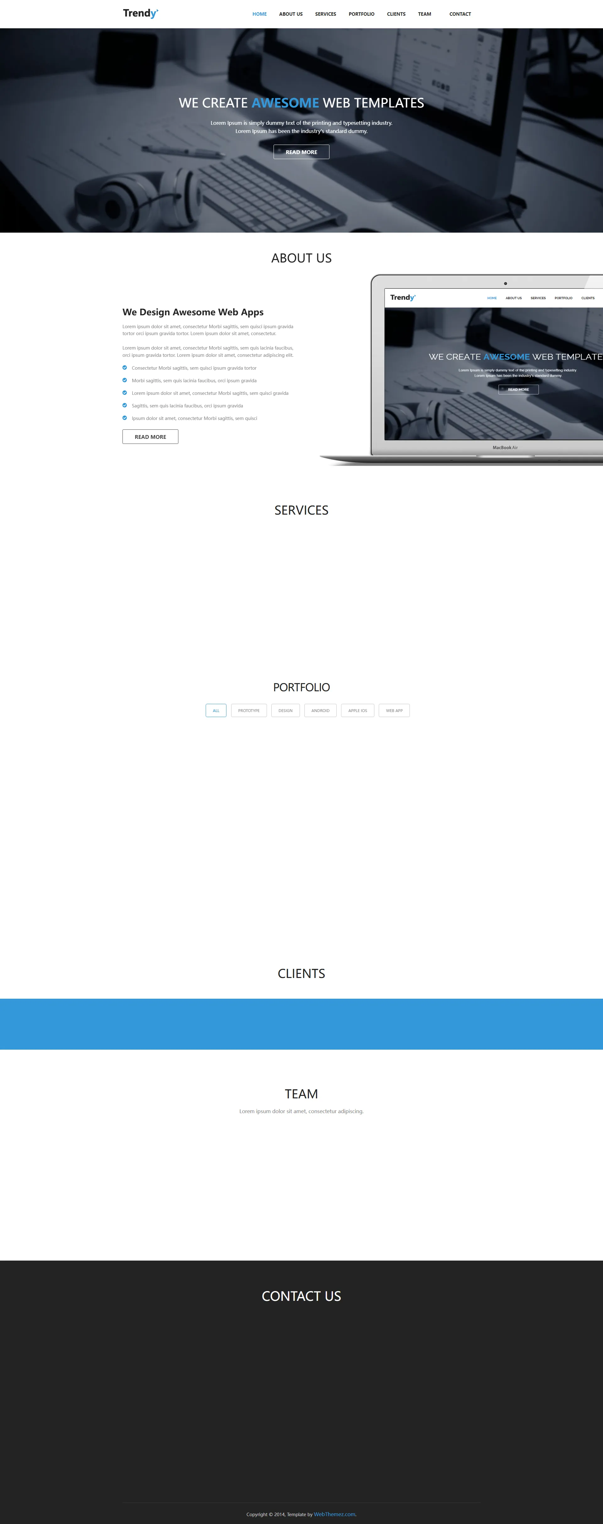 trendy-free-bootstrap-responsive-website-template