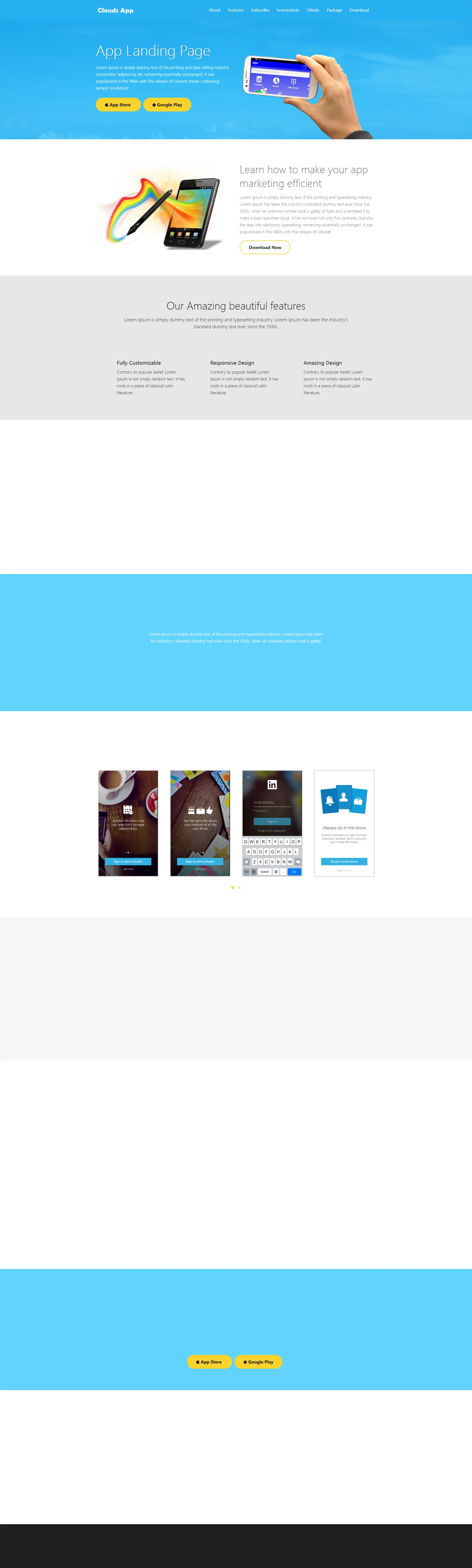 clouds-html5-multipurpose-landing-page-template